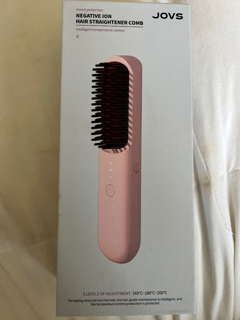 Brand NEW JOVS Negative ion hair straightener comb